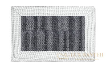 коврик decor walther rug bm5070 0960654 для ванной 50x70 см, серый/белый