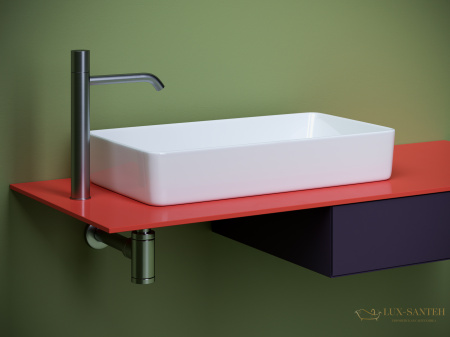 раковина накладная ceramica nova element cn5048, 620*340*110 мм, белый