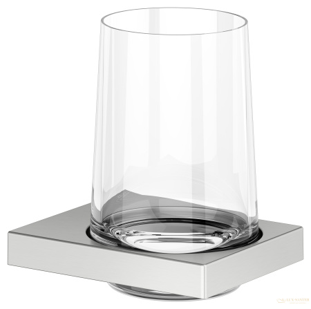 стакан хрустальный для зубных щеток подвесной keuco edition 11, 11150219000, нержавеющая сталь шлифованная
