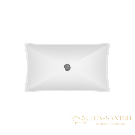 раковина накладная whitecross garnet 0739.060034.200, 60х34,5 см, белый матовый