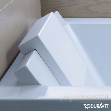 подголовник для ванны duravit starck 790010000000000, белый