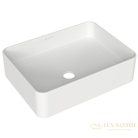 раковина накладная aqueduto espiral, esp0410, прямоугольная 370*500, белый глянцевый