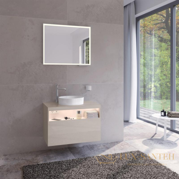 тумба под умывальник keuco stageline, 32864180100, 800x550x490 мм, к/ф: кашемир