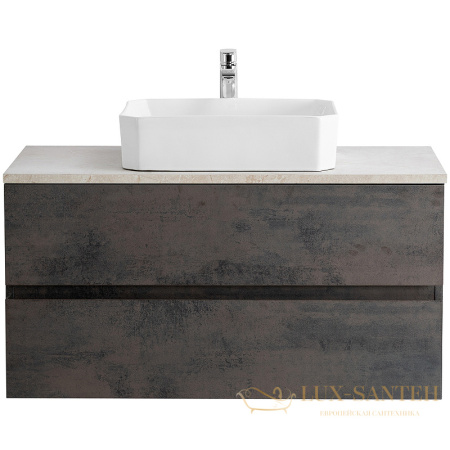 тумба под раковину cezares molveno 46 molveno 46-100-2c-so-oss 100 см подвесная, ossido