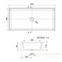 раковина накладная, scarabeo, teorema 2.0, 5102 37 bk,bioker, 800x400x140, без отверстия для смесителя и без перелива, lava