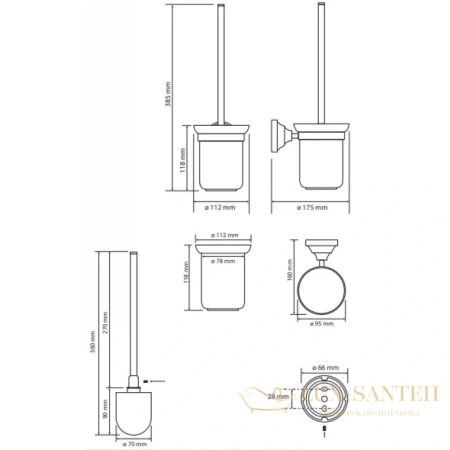 ерш bemeta kera 144713017, бронза