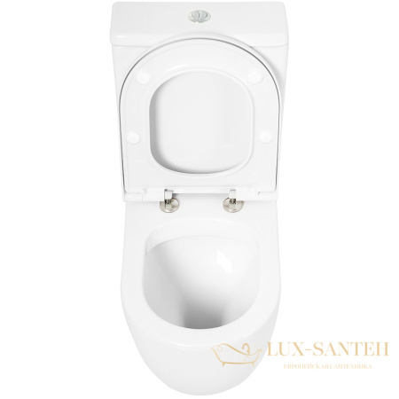 унитаз компакт cezares stylus czr-152-cpr/czr-gn-sc без бачка с сиденьем микролифт, белый