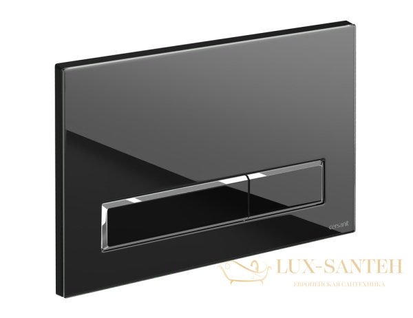 кнопка cersanit blick стекло/пластик, bu-bk/blg/gl, черный