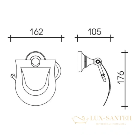 бумагодержатель schein saine chrome 7053026, хром