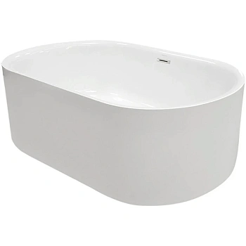 акриловая ванна kerasan nolita 535001 145х78,7 см, белый