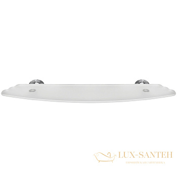 стеклянная полка colombo design hermitage b3316, хром