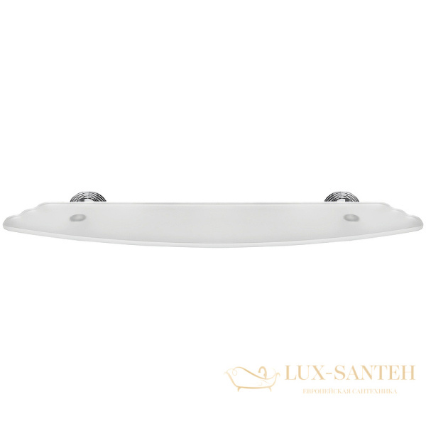 стеклянная полка colombo design hermitage b3316, хром