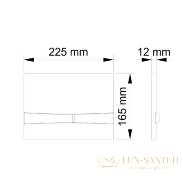 кнопка berges frame 040055 для инсталляции novum f5, черный soft touch