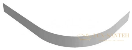 экран для поддона из искусственного мрамора cezares tray-as-rh-120/90-100-scr-l, белый