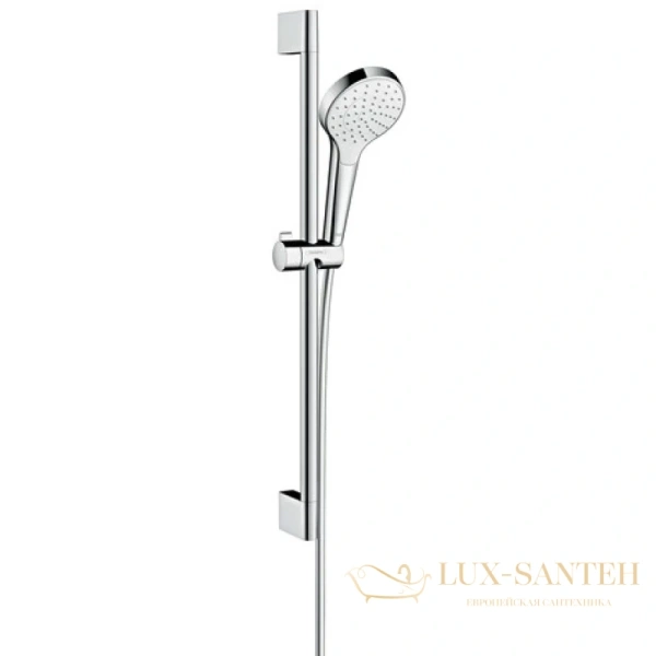 душевой гарнитур hansgrohe croma select s 26565400 ecosmart, белый - хром