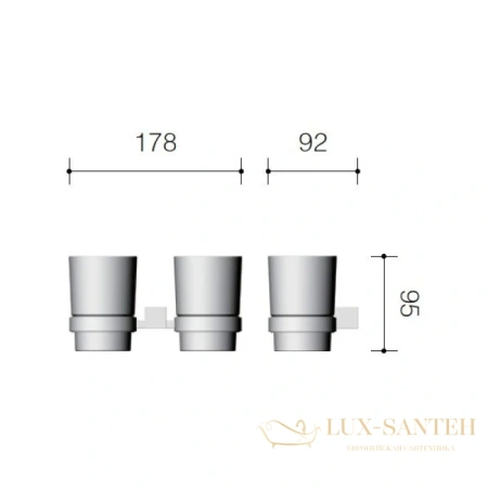 стакан schein rembrandt 064c, хром