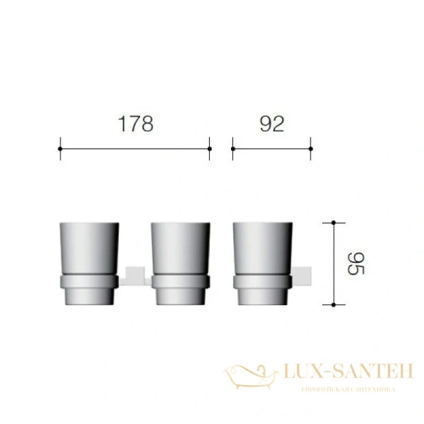 стакан schein rembrandt 064c, хром
