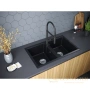 кухонная мойка paulmark zwilling pm238150-blm, черный металлик