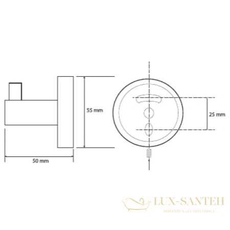 крючок bemeta graphit 156106022, графит