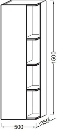 подвесная колонна jacob delafon terrace 150x50 eb1179g-g1c