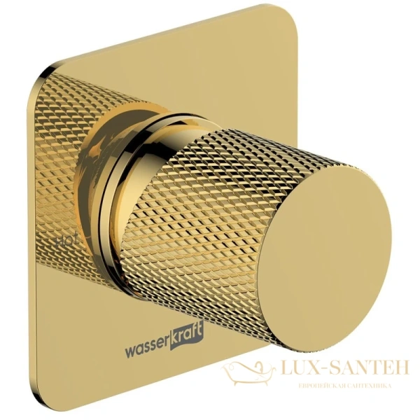 смеситель wasserkraft ems 7651 для душа, золотой