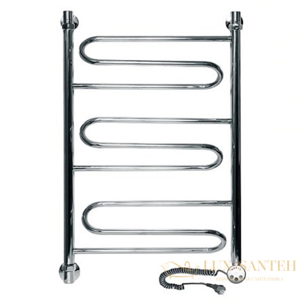 полотенцесушитель электрический ника curve лz 80/50 правый тэн, цвет хром