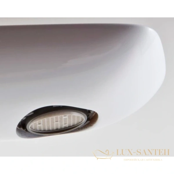 смеситель для раковины kludi balance white 522989175 без донного клапана, хром/белый