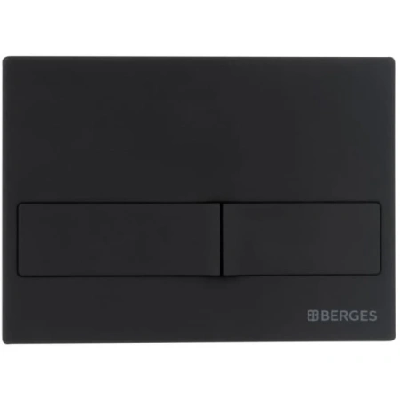 комплект: подвесной унитаз berges mascon 043217 + система инсталляции berges novum l5, белый, клавиша soft touch черная