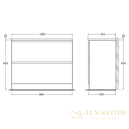 тумба под раковину belbagno albano albano-1000-2c-pia-ps 100 см, pino scania