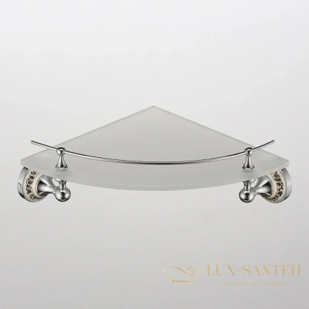 полка стеклянная schein saine chrome 7053048, хром