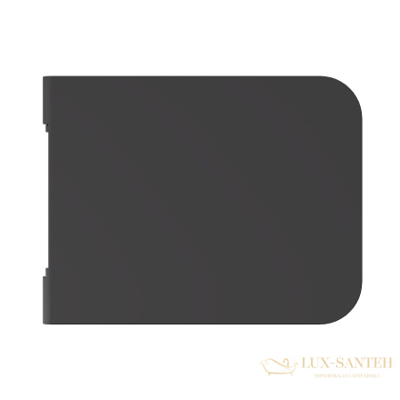 сиденье для унитаза softclose, alice hide, mc3108sqs, черный матовый