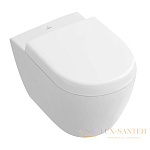 Чаша подвесного унитаза Villeroy & Boch Subway 2.0 5606 R0 01 без смывного обода, белый