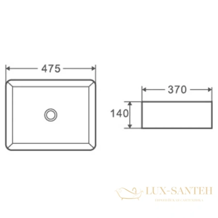 раковина d&k berlin dt1430216 47,5x37 см, белый