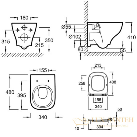 комплект jacob delafon odeon struktura edf103-cp, унитаз, инсталляция, сиденье микролифт, панель смыва, хром глянцевый