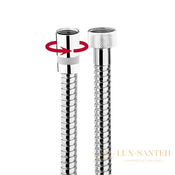 душевой шланг bossini doppia aggraffatura a00048d.030 1,75 м, хром