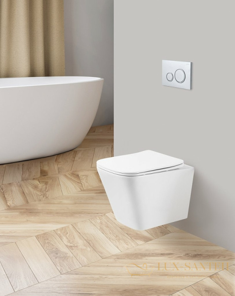 подвесной унитаз belbagno ardente r bb520chr без сиденья, белый