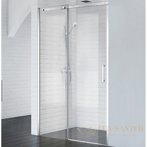 душевая дверь belbagno acqua acqua-bf-1-110-c-cr 110 см профиль хром, стекло прозрачное