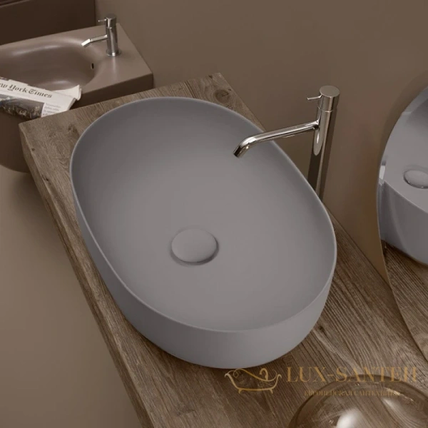 раковина kerasan nolita 534389 60х40 см, железо матовое