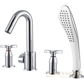 смеситель d&k hessen.goethe da1384941 на борт ванны, хром