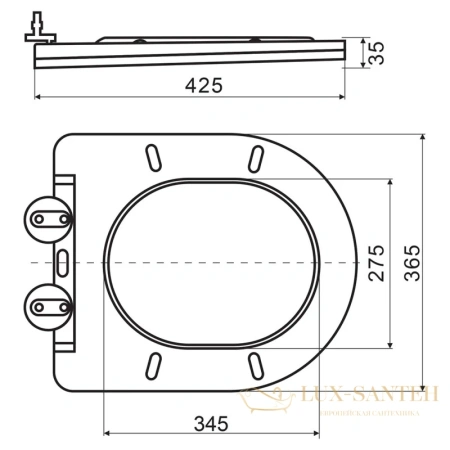 сиденье belbagno colorato bb062sc-gr для унитаза с микролифтом, серый матовый