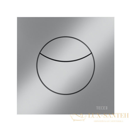 пневматическая дистанционная пластиковая панель смыва унитаза teceflushpoint для двойной системы смыва, квадратная, хром матовый, 9240980