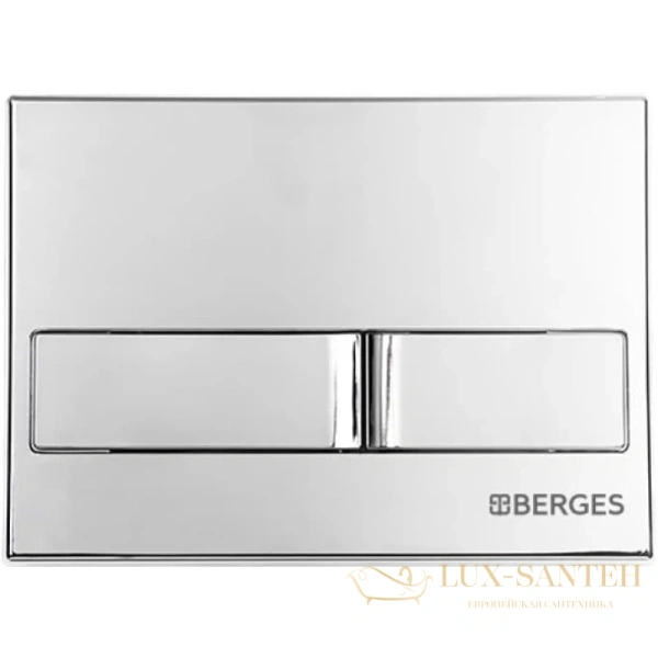 комплект: подвесной унитаз berges ego xl 043233 + система инсталляции berges novum l3, белый, клавиша хром