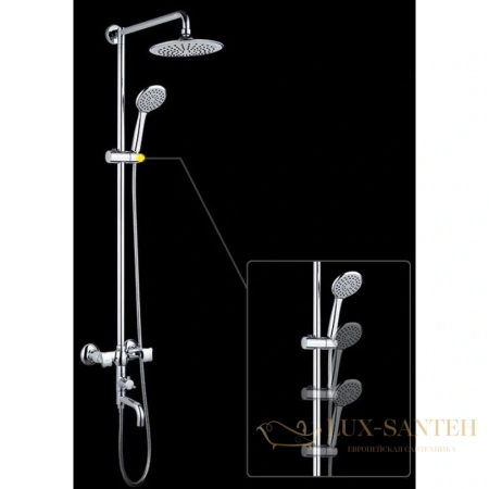 душевая система d&k hessen.grimm da1384701e09 210 мм, хром