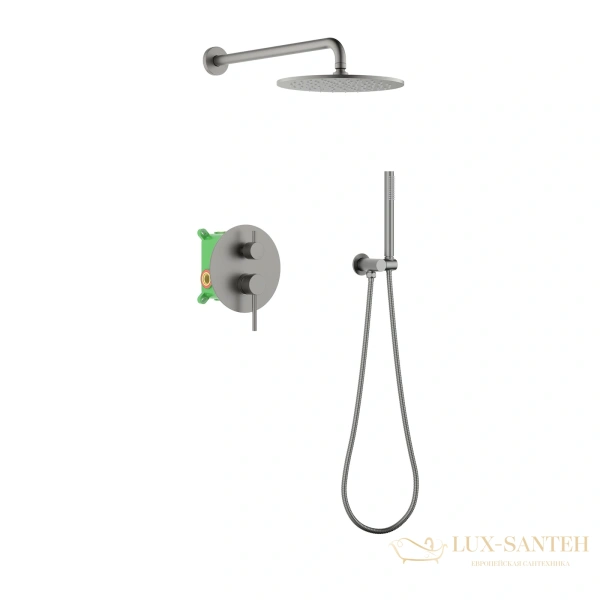 душевая система для душа встраиваемая timo saona sx-2369/18sm, черное золото  