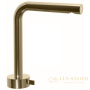 смеситель для раковины, fantini af/21, 27 p6 a006wf, 1 отв., без донного клапана, излив 155мм, matt british gold pvd