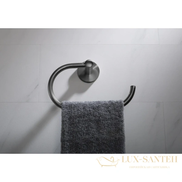 полотенцедержатель-кольцо timo saona 13050/18, черное золото