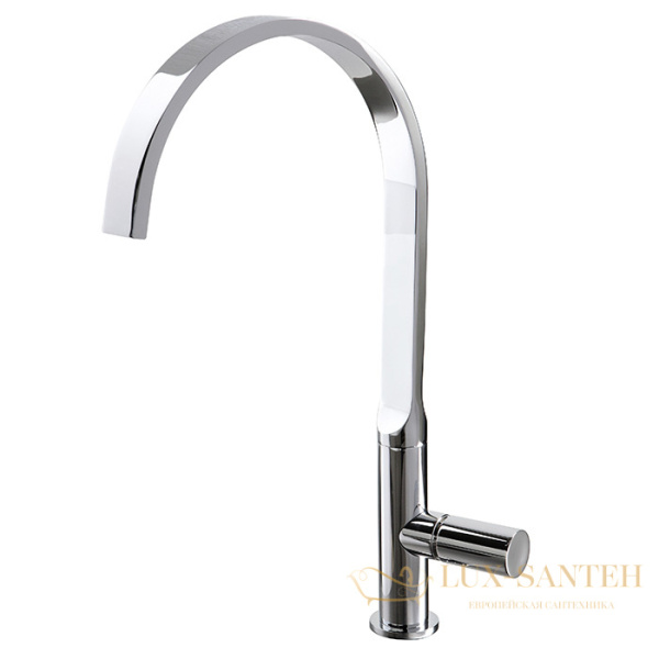 cмеситель для кухни nomos fima carlo frattini kitchen, f7107cr, поворотный излив, хром