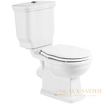 Унитаз компакт BelBagno Boheme BB115CPR без бачка и сиденья, белый