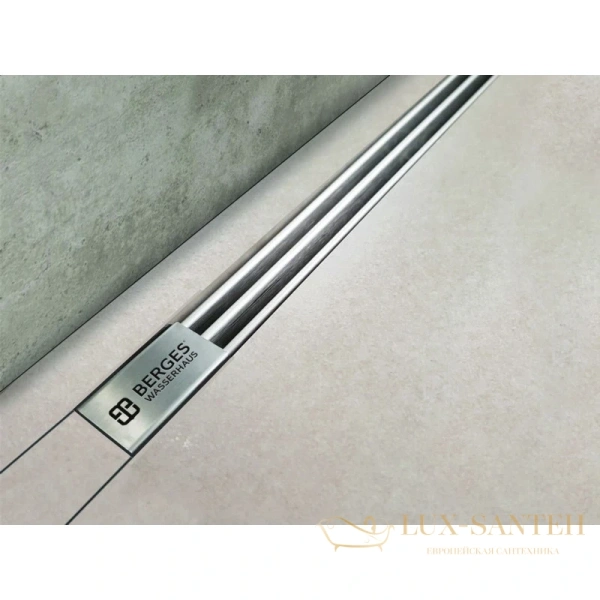 душевой канал berges super slim 091154 800 мм, хром