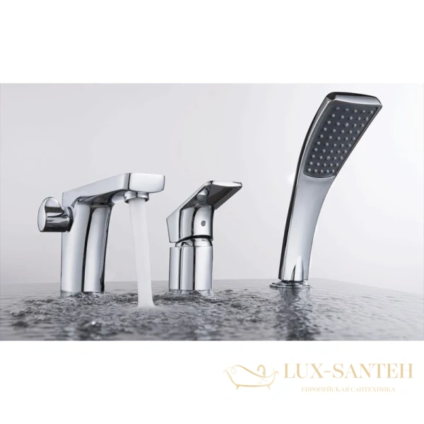 смеситель d&k berlin.freie da1434901 на борт ванны, хром